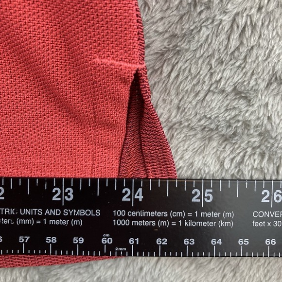 Vintage Adidas Aeroready Polo Shirt Men's XL Two Tone Red Short Sleeve Tennis - Picture 7 of 9